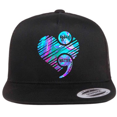 Heart You Matter Don't Let Story End Suicide Prevention Awareness Flatbill Hat