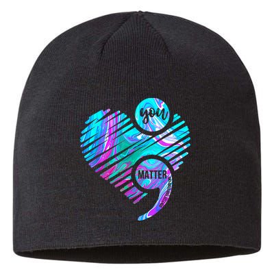 Heart You Matter Don't Let Story End Suicide Prevention Awareness Sustainable Beanie
