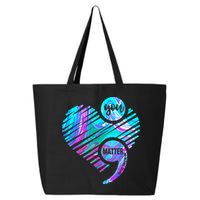 Heart You Matter Don't Let Story End Suicide Prevention Awareness 25L Jumbo Tote