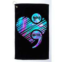 Heart You Matter Don't Let Story End Suicide Prevention Awareness Golf Towel