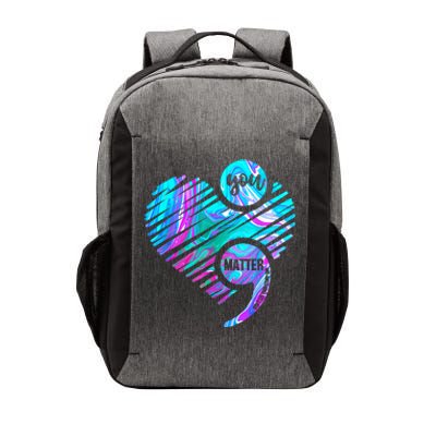 Heart You Matter Don't Let Story End Suicide Prevention Awareness Vector Backpack