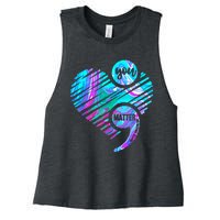 Heart You Matter Don't Let Story End Suicide Prevention Awareness Women's Racerback Cropped Tank