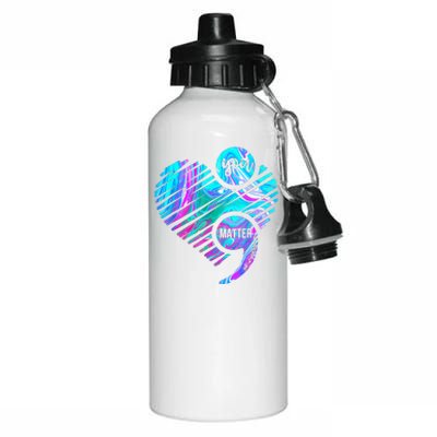 Heart You Matter Don't Let Story End Suicide Prevention Awareness Aluminum Water Bottle