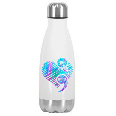 Heart You Matter Don't Let Story End Suicide Prevention Awareness Stainless Steel Insulated Water Bottle