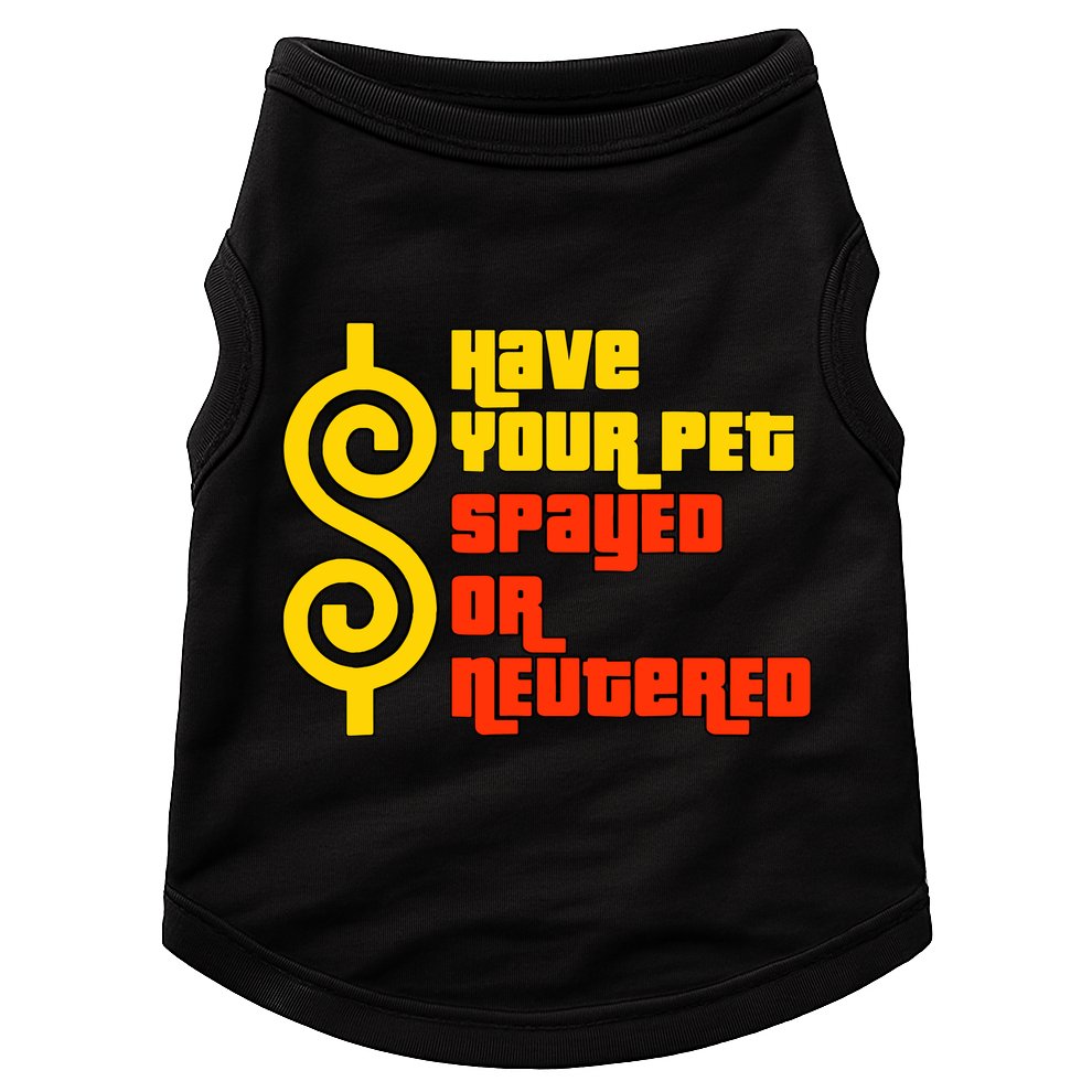 Have Your Pet Spayed Or Neutered Right Game Show Doggie Tank