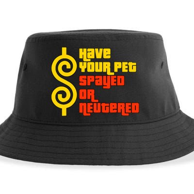 Have Your Pet Spayed Or Neutered Right Game Show Sustainable Bucket Hat