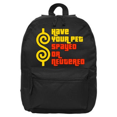 Have Your Pet Spayed Or Neutered Right Game Show 16 in Basic Backpack