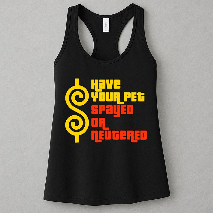 Have Your Pet Spayed Or Neutered Right Game Show Womens Tank Top