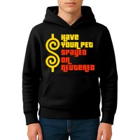 Have Your Pet Spayed Or Neutered Right Game Show Kids Hoodie
