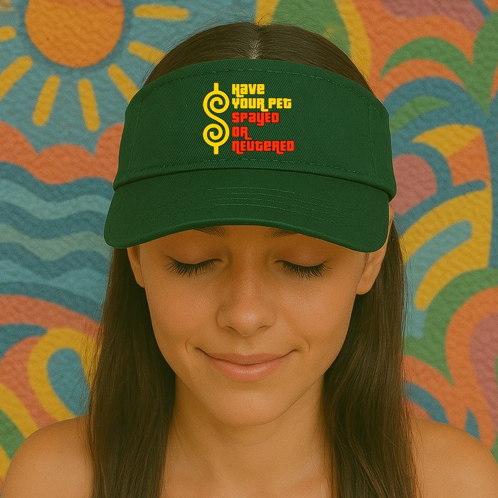 Have Your Pet Spayed Or Neutered Right Game Show Visor