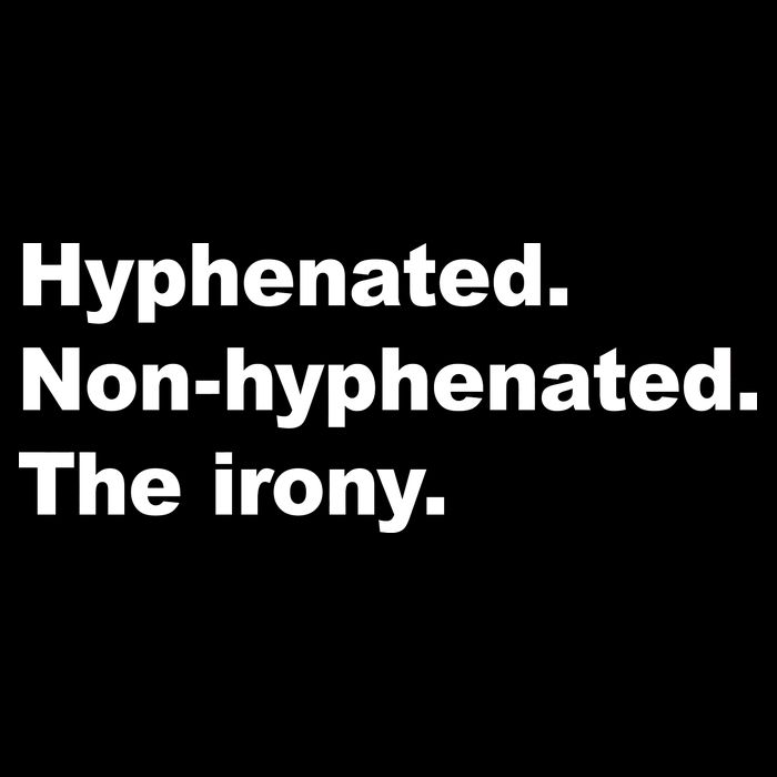Hyphenated Non-Hyphenated The Irony Impact Tech Backpack