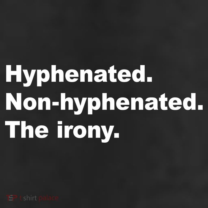 Hyphenated Non-Hyphenated The Irony 11oz C Handle Ceramic Mug