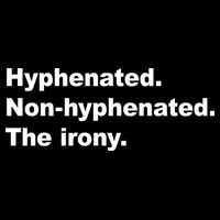 Hyphenated Non-Hyphenated The Irony Wool Snapback Cap