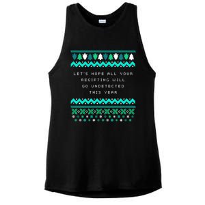 Hope Your Regifting Will Go Undetected Christmas Pun Xmas Meaningful Gift Ladies PosiCharge Tri-Blend Wicking Tank