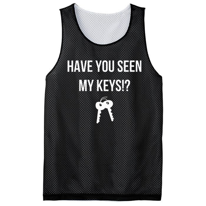 Have You Seen My Keys WhereS My Lost Keys Funny Mesh Reversible Basketball Jersey Tank