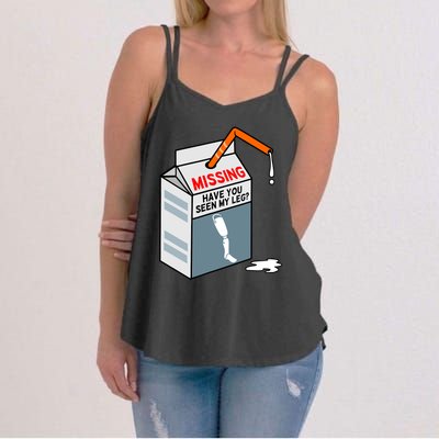 Have You Seen My Leg Fun Ampu Prosthetic Surgery Graphic Women's Strappy Tank