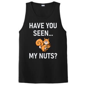 Have You Seen My Nuts Squirrel Pun Funny Jokes Family PosiCharge Competitor Tank