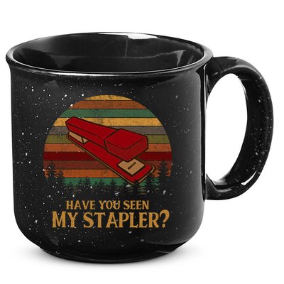 Have You Seen My Stapler? Office Space Quote Vintage 15oz Campfire Ceramic Mug