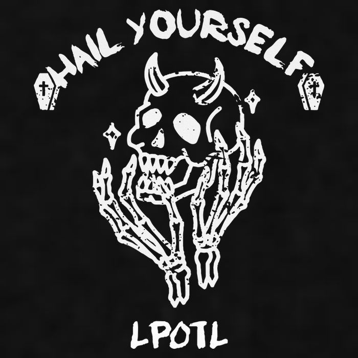 Hail Yourself Skull Skeleton Grave Last Podcast On Left Ladies PosiCharge Tri-Blend Wicking Tank