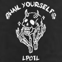 Hail Yourself Skull Skeleton Grave Last Podcast On Left 7 Panel Mesh Trucker Snapback Hat