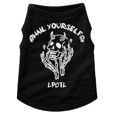 Hail Yourself Skull Skeleton Grave Last Podcast On Left Doggie Tank