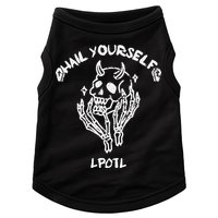 Hail Yourself Skull Skeleton Grave Last Podcast On Left Doggie Tank