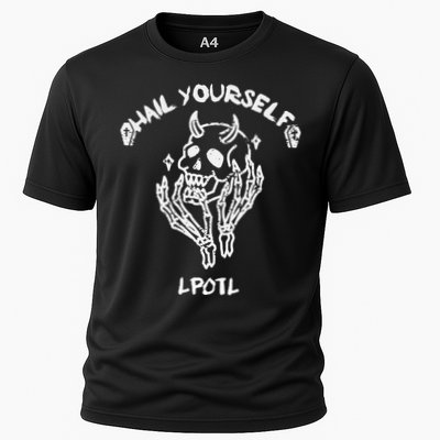 Hail Yourself Skull Skeleton Grave Last Podcast On Left Performance Shirt