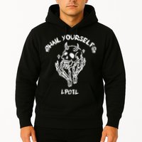Hail Yourself Skull Skeleton Grave Last Podcast On Left Hoodie