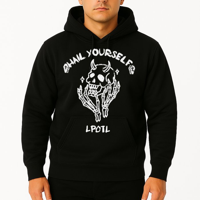 Hail Yourself Skull Skeleton Grave Last Podcast On Left Hoodie