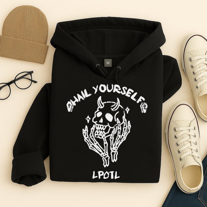 Hail Yourself Skull Skeleton Grave Last Podcast On Left Hoodie