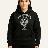 Hail Yourself Skull Skeleton Grave Last Podcast On Left Hoodie