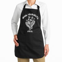 Hail Yourself Skull Skeleton Grave Last Podcast On Left Apron