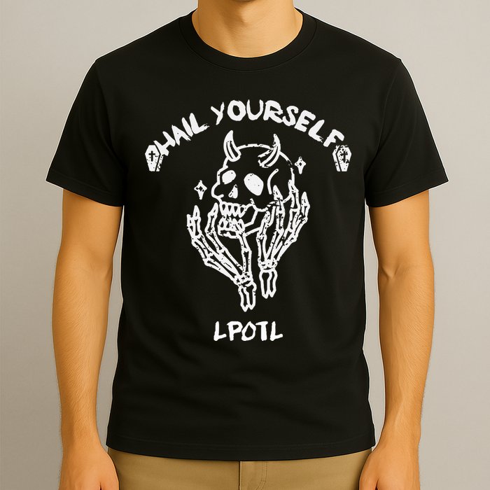 Hail Yourself Skull Skeleton Grave Last Podcast On Left T-Shirt