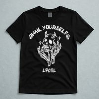 Hail Yourself Skull Skeleton Grave Last Podcast On Left T-Shirt