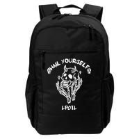 Hail Yourself Skull Skeleton Grave Last Podcast On Left Backpack