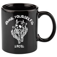 Hail Yourself Skull Skeleton Grave Last Podcast On Left 11oz C Handle Ceramic Mug