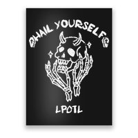 Hail Yourself Skull Skeleton Grave Last Podcast On Left Poster