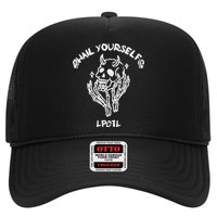 Hail Yourself Skull Skeleton Grave Last Podcast On Left Trucker Hat