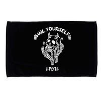Hail Yourself Skull Skeleton Grave Last Podcast On Left Microfiber Hand Towel