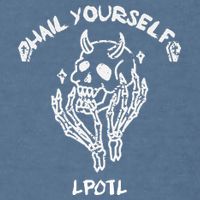 Hail Yourself Skull Skeleton Grave Last Podcast On Left Garment-Dyed Sweatshirt