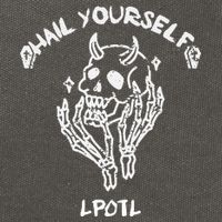 Hail Yourself Skull Skeleton Grave Last Podcast On Left Cotton Canvas Backpack