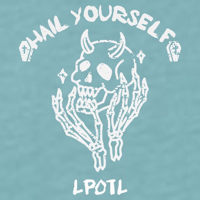 Hail Yourself Skull Skeleton Grave Last Podcast On Left Sueded Cloud Jersey T-Shirt