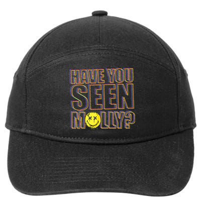 Have You Seen Molly Ecstasy Psychedelic Drug 7-Panel Snapback Hat