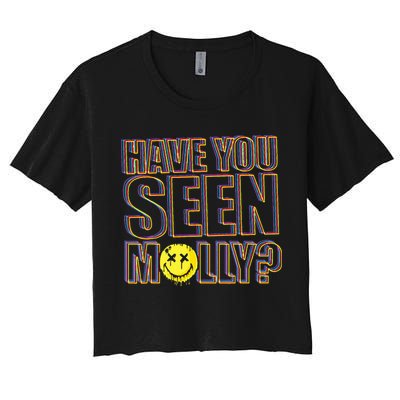 Have You Seen Molly Ecstasy Psychedelic Drug Crop Top