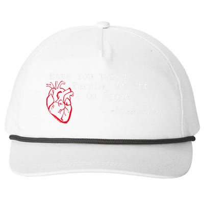 Have You Tried Turning It Off And On Again Adenosine Heart Snapback Five-Panel Rope Hat