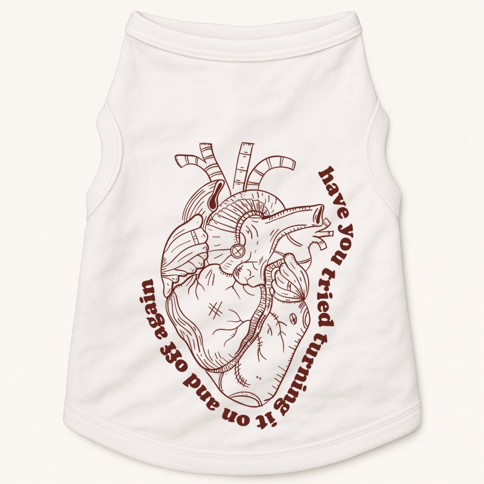 Have You Tired Heart Anatomy Cardiac Surgeon Doggie Tank