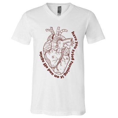 Have You Tired Heart Anatomy Cardiac Surgeon V-Neck T-Shirt