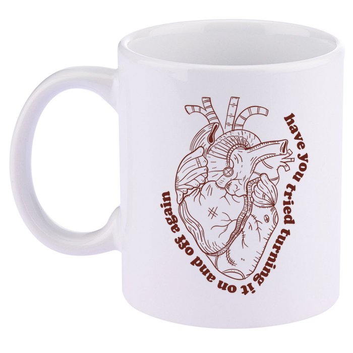 Have You Tired Heart Anatomy Cardiac Surgeon 11oz C Handle Ceramic Mug