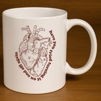 Have You Tired Heart Anatomy Cardiac Surgeon 11oz C Handle Ceramic Mug