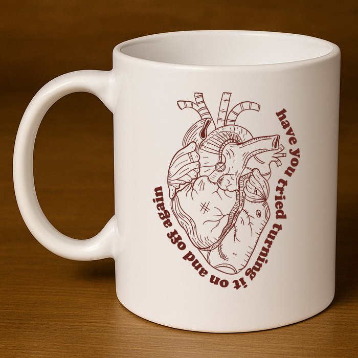 Have You Tired Heart Anatomy Cardiac Surgeon 11oz C Handle Ceramic Mug